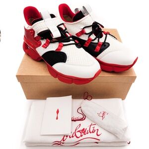 Christian Louboutin Red Runner Designer Sneakers Shoes EU 42.5